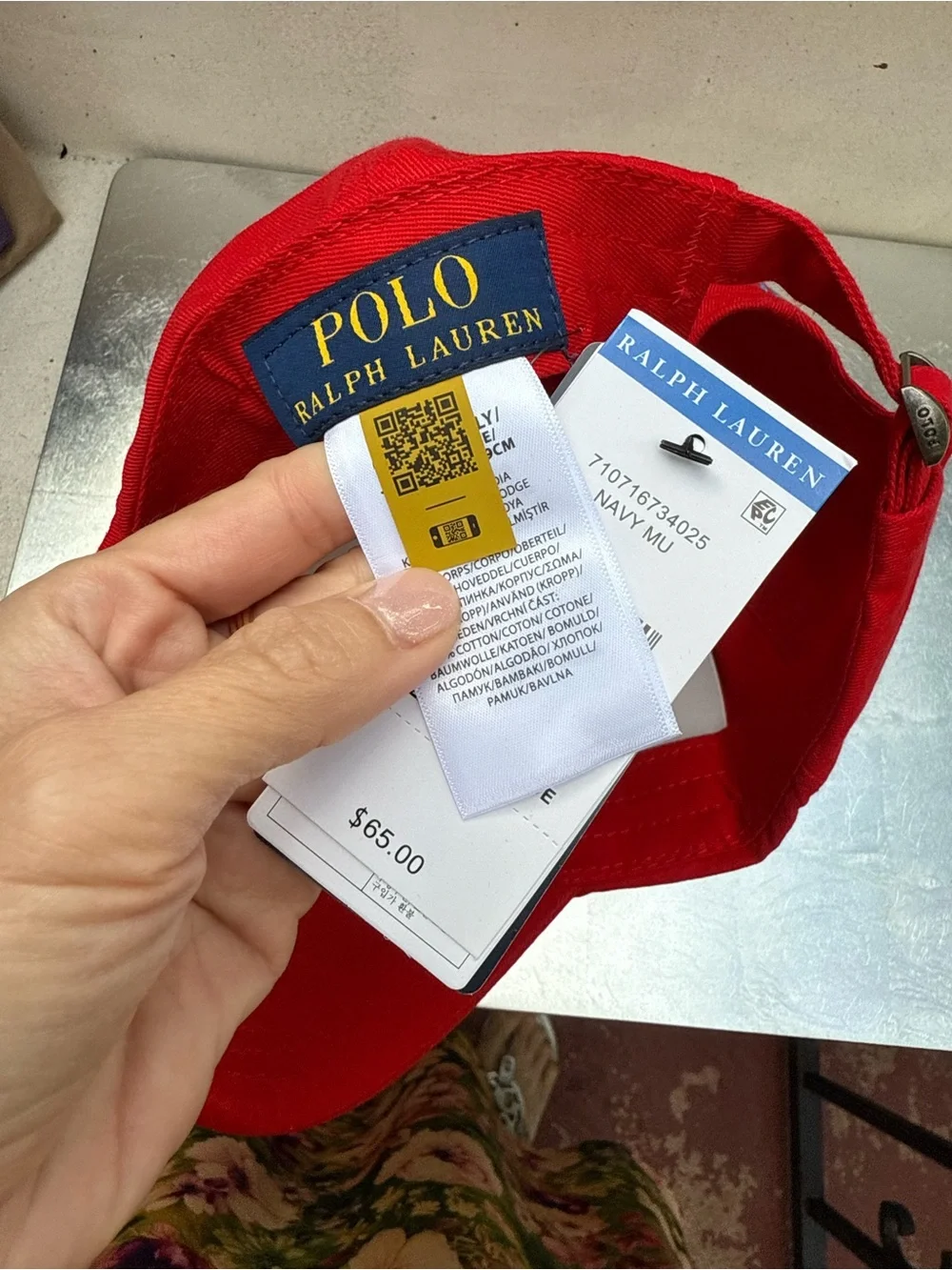 Polo by Ralph Lauren Bright Red Baseball Cap